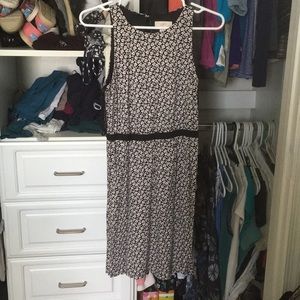 Black and white flowered dress